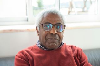 Close-Up Photograph of an Elderly Man with Gray Hair